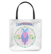 Capricorn Basketweave Tote Bag | Zodiac Series 1 - Beyond T-shirts